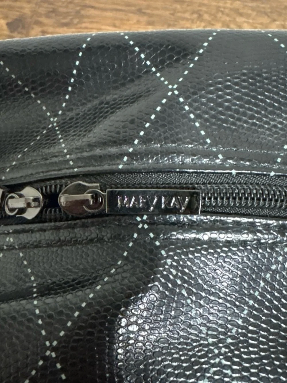 Mary Kay Black and Cream Quilted Tote Bag